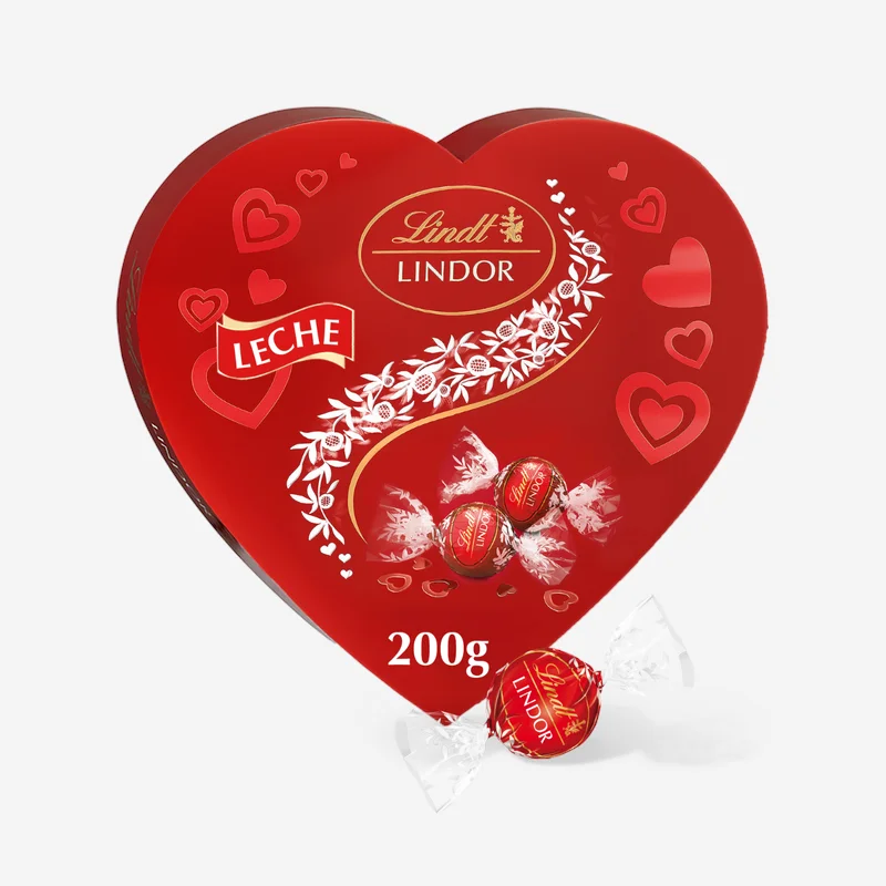 caja de bombones lindor para regalar con flores