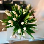 ramo de tulipanes blancos 50 tallos a domicilio