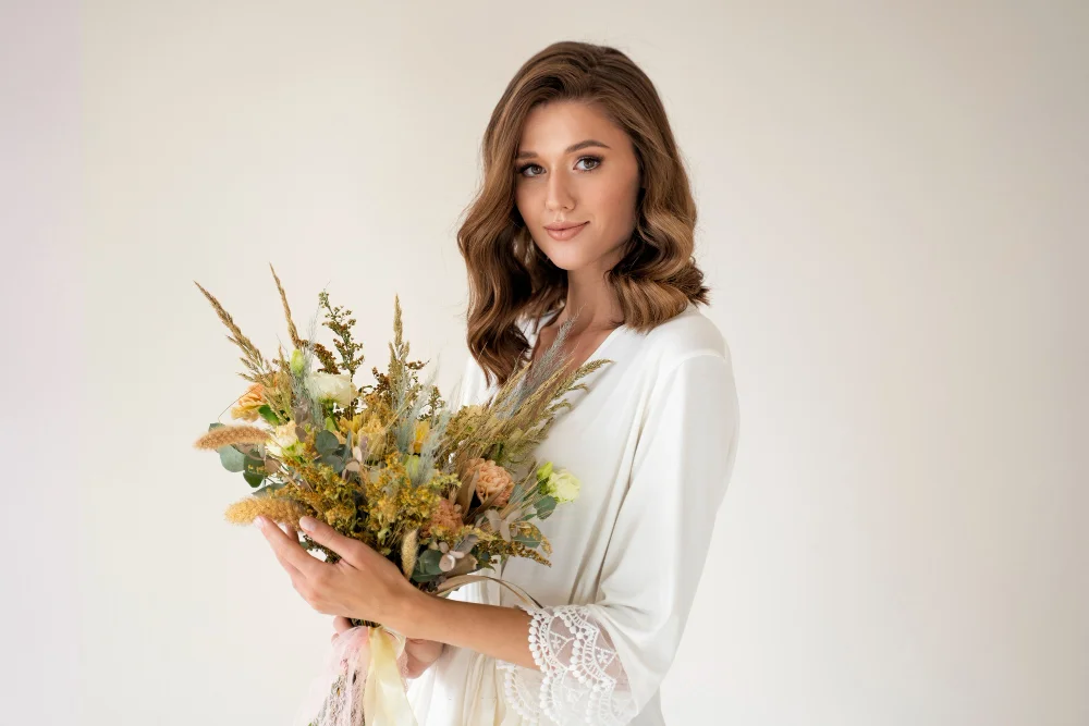 Flores naturales para ramos de novias, flores de temporada para ramos de novias
