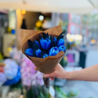 Tulipanes azules